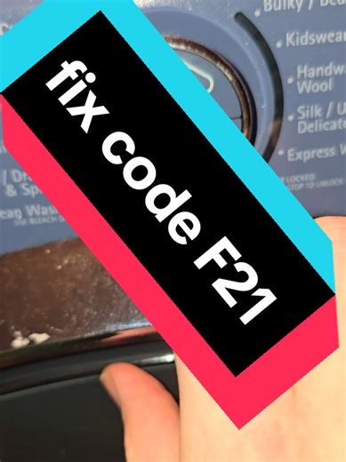 How to Fix Washer Error Code F21: A DIY Guide