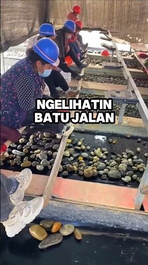 Just sorting stones, but can get big luck