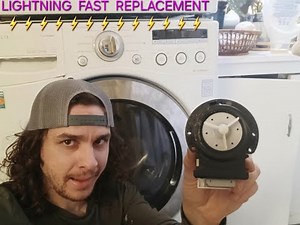 LG Washer OE Error - EASIEST WAY to replace drain pump - WM2501HVA & other front-load style washers