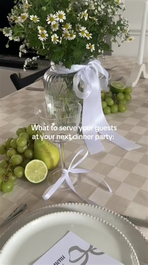 Spring Soirée Dinner Party Menu Ideas