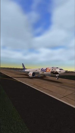 RATE THIS FEDEX B777F TAKEOFF! ✈️ RFS Real Flight Simulator | Memphis Airport (KMEM) #shorts