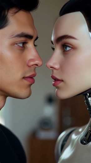 Eternal Connection: When Human Love Meets Artificial Heart#futuristic #robot