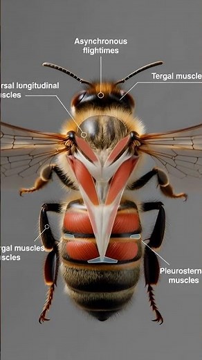 🐝💨 The Crazy Speed of Honeybee Wings #animalfacts #bees
