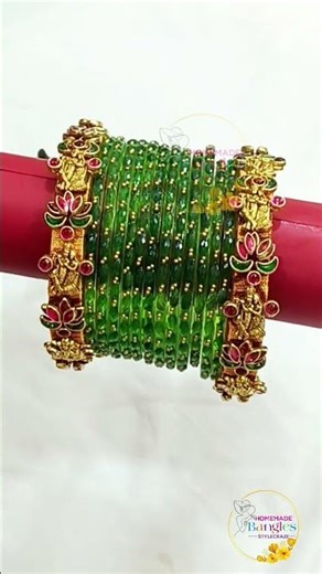 Divine Krishna-Radha Lotus Kundan Silk Thread Bangles | Stylecraze Home Made bangles | Order Now