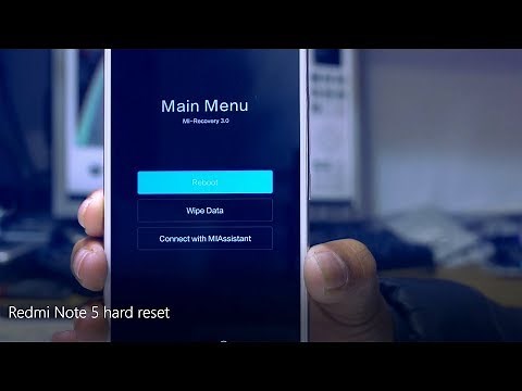 Xiaomi Redmi Note 5 Hard Reset (bootloop fix)