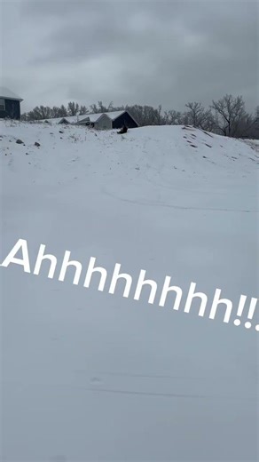 Sledding gone wrong #funnymoments #shorts #sledding