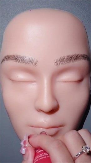 ASMR Testing Makeup On A Mannequin #short#asmr#makeupsatisfying #makeuptutorial#makeuphaul#halloween