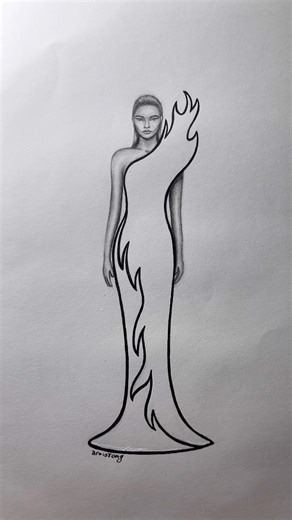 Fire dress! 🔥 #fashion | Artist Oh My God