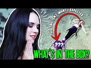 I got a mystery silicone mermaid tail in the mail 🫣 What does it look like? (Unboxing + Swimming)