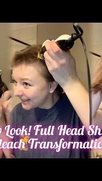 My New Look! Full Head Shave and Bleach Transformation
