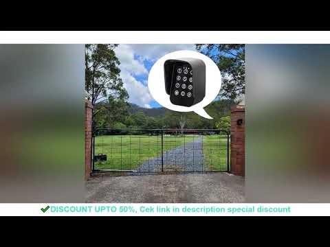 Heavy-Duty Automatic Gate Opener Kit for Swing Gates with Long-Range Gate Opener Remote - Model