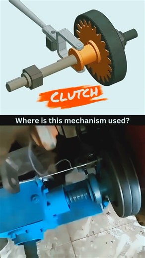 This Clutch Connects Power Without Stopping the Machine! ⚙️🤯#Clutch #ClutchMechanism #Mechanical#cad