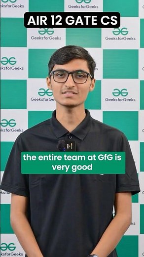 Meet Dhairya (GATE CSE AIR - 12) | GATE Rankers from GfG Rank Booster Batch #Shorts #GfG #GATE