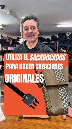 Cómo usar un sacabocados de 9 puntas para trabajar el cuero #shorts #hechoamano #diy