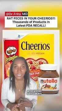 🚨Massive FDA Food Recall! Rat-Contaminated Cheerios, Pringles + 1,000's - Dr. Frita Explains [2026]