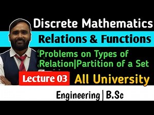 Problems on Types of Relation | Partition of a Set Video Lecture | Crash Course for UGC NET Economics