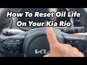 2022 Kia Rio Service Due Reset oil life