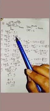All the basic values of log/logarithm, how to learn values of log for class 11th,12th nd neet