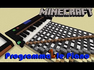Minecraft Programmable Piano-25 Note blocks, 5 Instruments