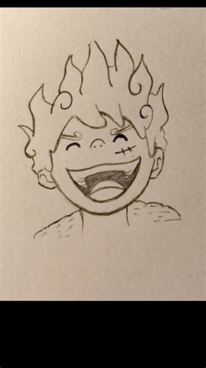 Artistic Lenz on Instagram: "Luffy Gear 5 Drawing | Easy Anime drawing #animedrawing #luffy #drawing #luffygear5"