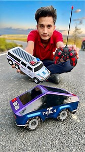 270K views · 1.1K reactions | Homemade Rc Elon musk ka Cyber truck & Police car   #cybertruck #unboxing #TeslaCybertruck #review #elonmusk #homemadecar | Badrul Shorts | Facebook