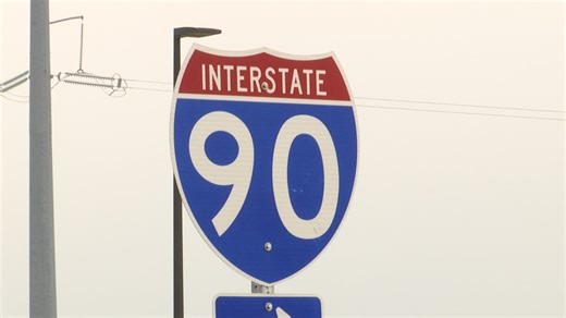Bus rollover on Interstate 90