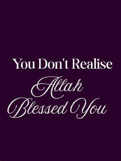 Sometimes Allah fills your life with barakah (blessings), and you don’t even notice it. Because it doesn’t always show up as money or big wins — it shows up in the quiet things that keep your heart at peace. Here are a few signs you might already have barakah in your life: 1. You wake up feeling calm — even if life isn’t perfect. That peace in your heart? That’s barakah. It’s Allah protecting your emotions and giving you strength to handle things you thought you couldn’t. 2. You find yourself ma