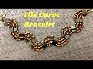 Beaded Curve Tila Bracelet - DIY Tutorial