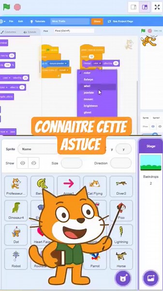 qui connait l'effet ghost sur Scratch ?