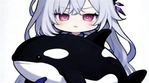 豆包生成的丝柯克抱三鲸鱼(虎鲸，座头鲸，蓝鲸)