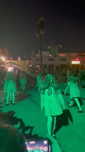 The M3GAN Horde is out near the entrance to Chucky doing another performance at Halloween Horror Nights! #orlando #universal | Disney World Packages -Orlando Florida