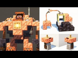 5 Minecraft Robot Designs with Copper #2