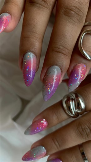 Nailed it by Roxy-ChicagoSuburbs-RussianManicure-GelOverlay | From 4-week grow out to watercolor summer dream ☀️🎨💅 Tell me… are you a neutral girl or a color for summer kinda vibe? 👀👇 #VacationNails... | Instagram