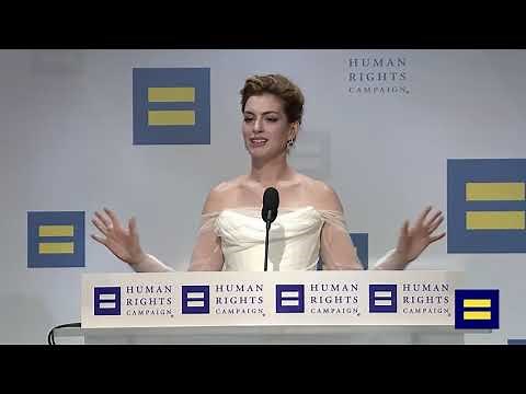 Anne Hathaway Human Rights Campaign full speech