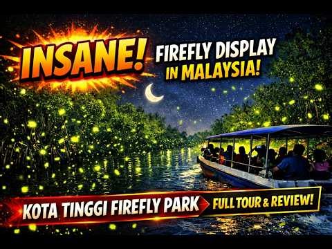 ⭐ INSANE Firefly Display in Malaysia! | Kota Tinggi Firefly Park Full Tour & Review