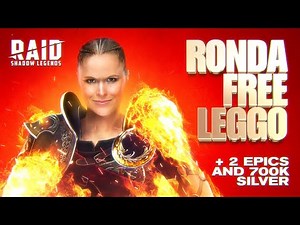 🔥Ronda Rousey NEW Raid Shadow Legends FREE Legendary ➕ BONUSES for EVERYONE 💋
