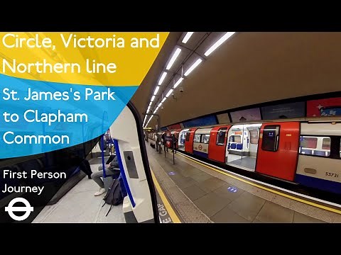 London Underground First Person Journey - St James's Park to Clapham Common via Victoria & Stockwell