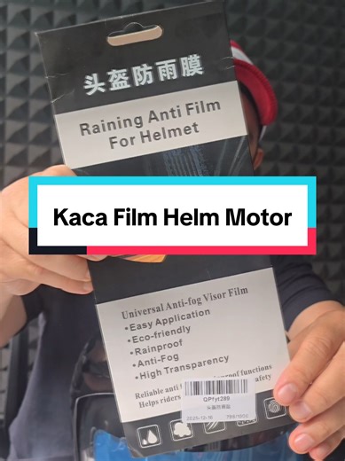 Kaca Film Helm Motor anti Air