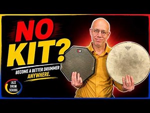 Beginner Jazz Drumming On A Practice Pad - No Drum Set Needed