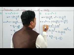 Cube root of unity and their properties | Properties of cube root of unity | Cube root of unity