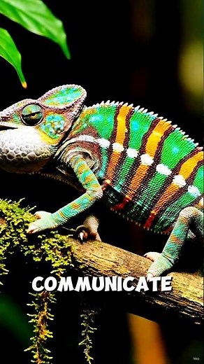 Why Do Chameleons Change Color? 😳 #shorts #facts #animals #viral