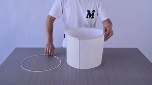 Lamp Shades Set of 2 - Drum Lampshades 11.6" Top x 12.6" Bottom x 9.5" High, Modern Natural Linen Lampshade for Table Lamp & Bedside Lamp, Assembly Required (Beige)