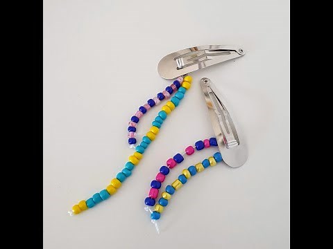 Beaded Hair clip tutorial