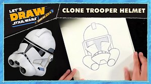 Let's Draw Star Wars: How to Draw a Clone Trooper Helmet - Fantha Tracks | Daily Star Wars News