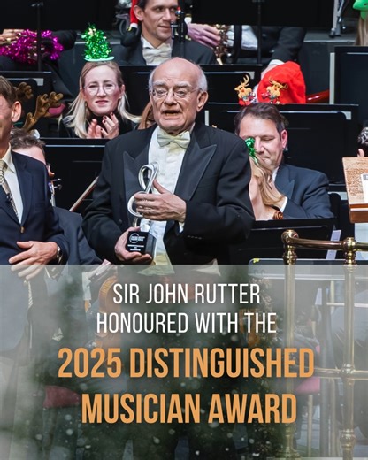 HKU MUSE on Instagram: "✨ Sir John Rutter Honoured with the 2025 Distinguished Musician Award❣️ Congratulations to Sir John Rutter on receiving the Distinguished Musician Award from ISM, The Independent Society of Musicians! This prestigious honour recognises his extraordinary career and lifelong dedication to the art of music. This Sunday, NOĒMA and the HKU Chamber Singers will present Rutter's cherished choral works, including "The Lord is my light and my salvation", "The Gift of Life", and "T