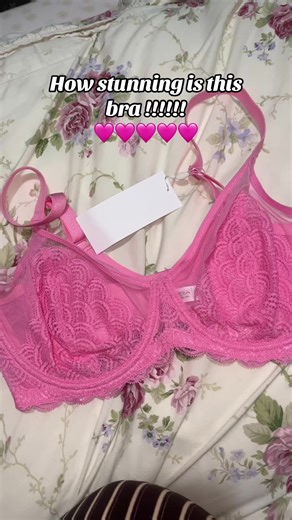 @Hsia-Bras do the most stunning bras !!! I mean look at this ! I’m obsessed with the colour !!!! 🩷🩷🩷🩷🩷 the lace pattern is super super cute aswell ! I absolutely love it - affordable and super fast delivery. The quality is amazing !!! #hsiabras #bras #underware #tiktokshop #조명가게