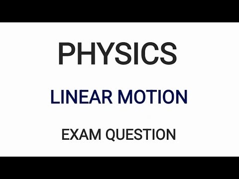 Free fall || Linear Motion || Physics exam Question