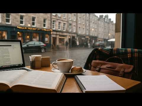 Study With Me Inside a Cafe | Edinburgh Cafe | Studying Playlist