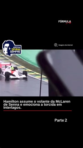 Lewis Hamilton encanta em Interlagos com Ayrton Senna