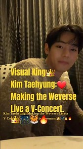 ​Kim Taehyung: Making the Weverse Live a V-Concert.👑🌃🐯🔥💜✌ #taehyung #v #bts #trending #viral #short